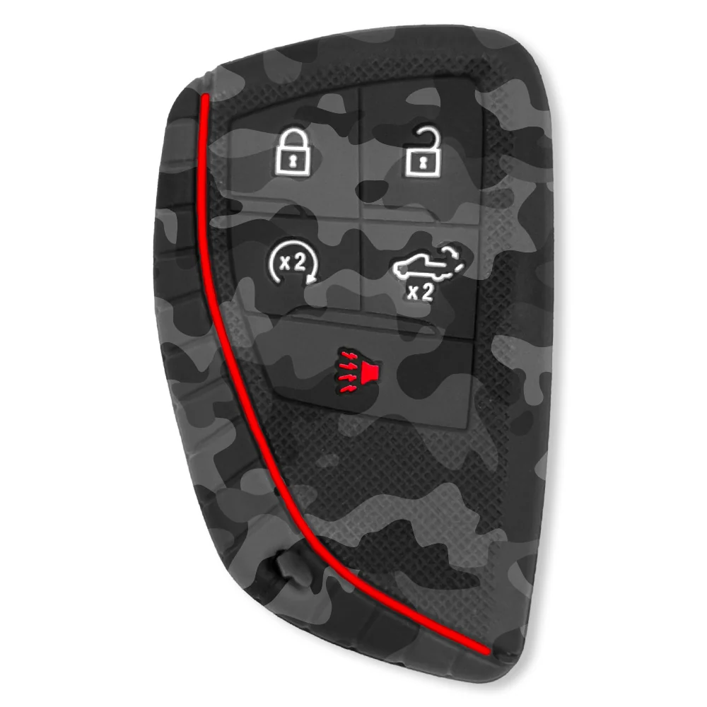 GMC & Chevy 22-25 Sierra & Silverado 1-Piece 100% Silicone Rubber Key Fob Cover - Multiple Colors - Image 58