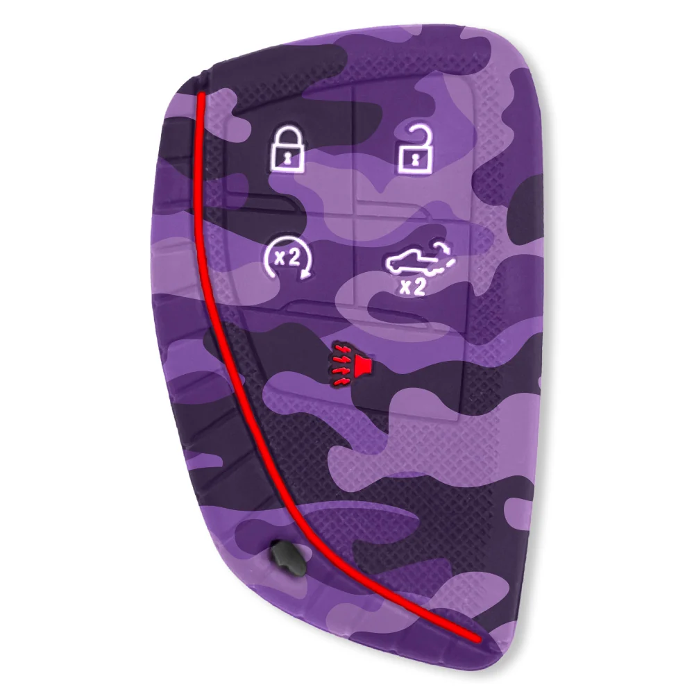 GMC & Chevy 22-25 Sierra & Silverado 1-Piece 100% Silicone Rubber Key Fob Cover - Multiple Colors - Image 64