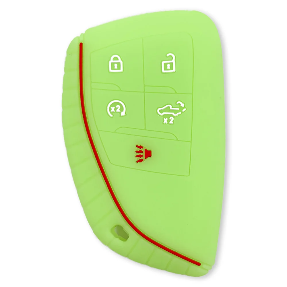 GMC & Chevy 22-25 Sierra & Silverado 1-Piece 100% Silicone Rubber Key Fob Cover - Multiple Colors - Image 76