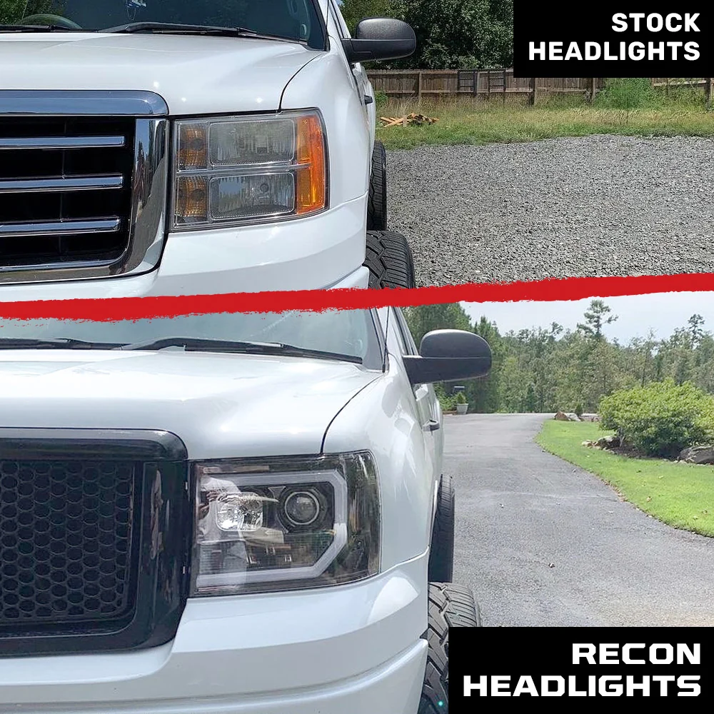 GMC Sierra 07-13 Projector Headlights OLED Halos & DRL - Multiple Styles - Image 21