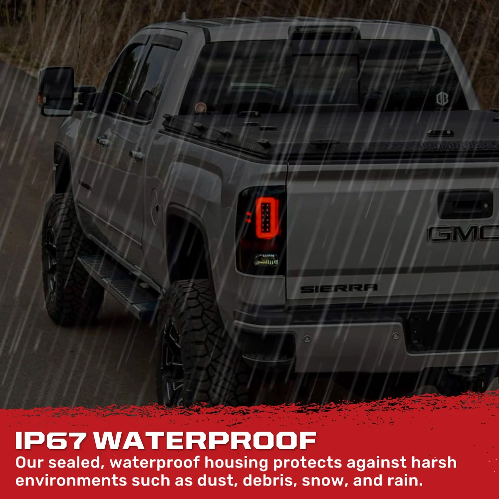 GMC Sierra 1500 14-18  Ultra Bright OLED Tail Lights (3rd Gen w/ Factory Halogen Style) - Multiple Lens - Image 22