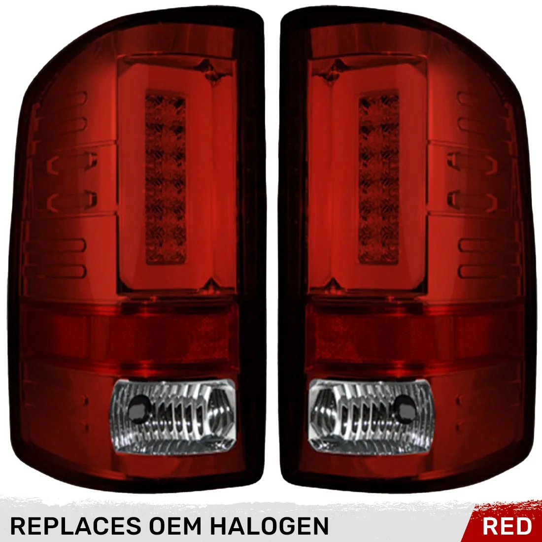 GMC Sierra 1500 14-18  Ultra Bright OLED Tail Lights (3rd Gen w/ Factory Halogen Style) - Multiple Lens - Image 43