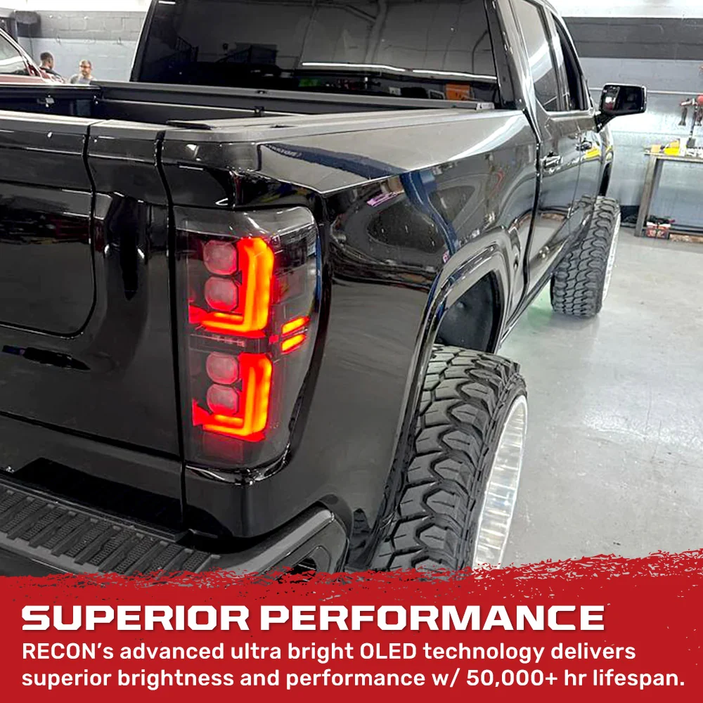 GMC Sierra 1500 19-25 Ultra Bright OLED Tail Lights (Replaces Factory/OEM LED Tail Lights Only) - Multiple Lens - Image 7