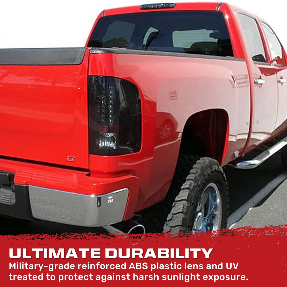 GMC Sierra (1500, 2500, 3500) Single-Wheel 07-13 Ultra Bright LED Tail Lights - Multiple Lens - Image 17