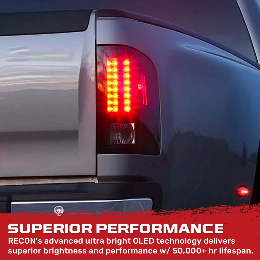 GMC Sierra (1500, 2500, 3500) Single-Wheel 07-13 Ultra Bright LED Tail Lights - Multiple Lens - Image 21