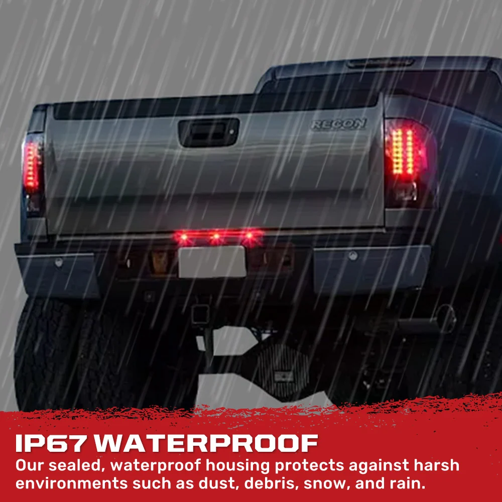 GMC Sierra (1500, 2500, 3500) Single-Wheel 07-13 Ultra Bright LED Tail Lights - Multiple Lens - Image 29