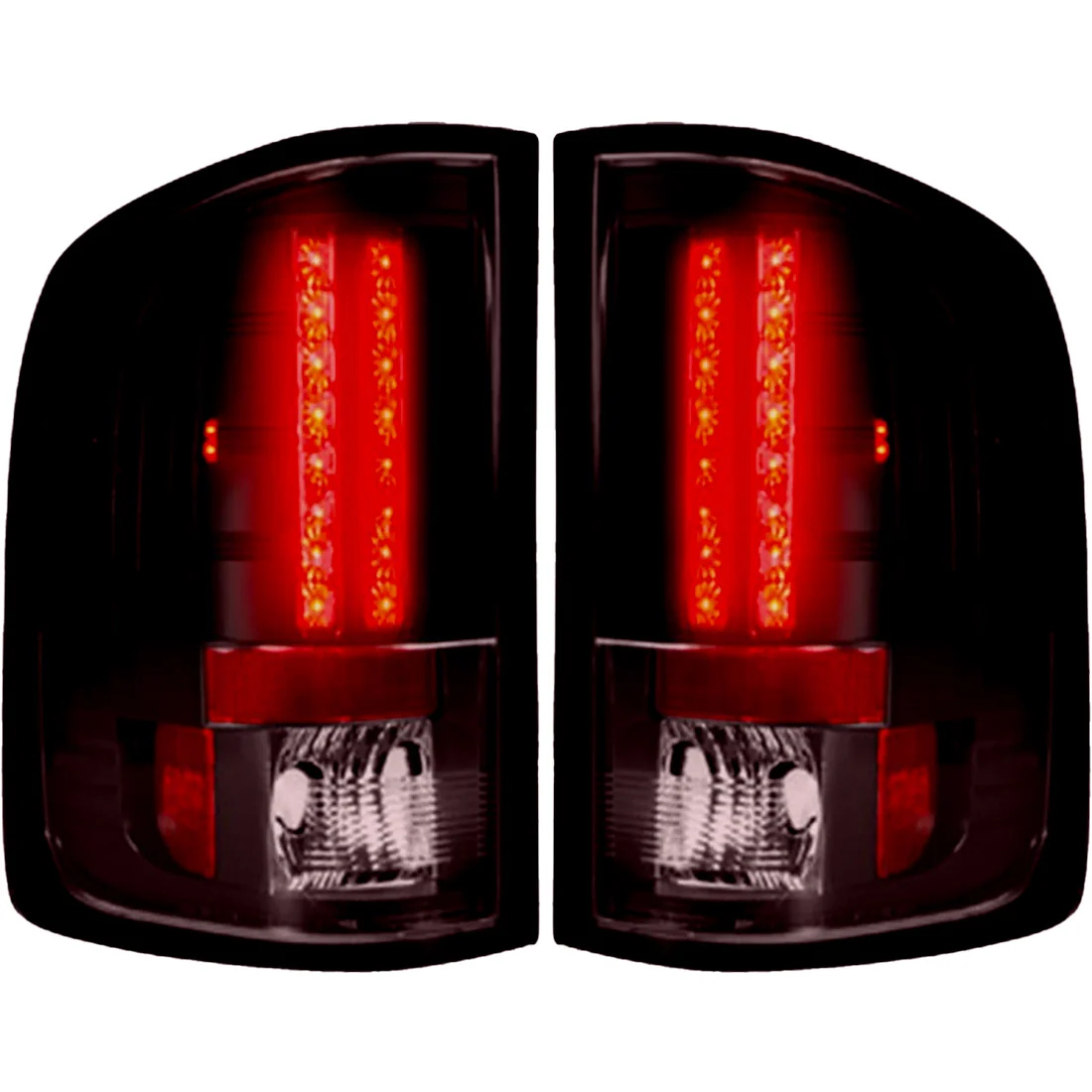 GMC Sierra (1500, 2500, 3500) Single-Wheel 07-13 Ultra Bright LED Tail Lights - Multiple Lens - Image 30