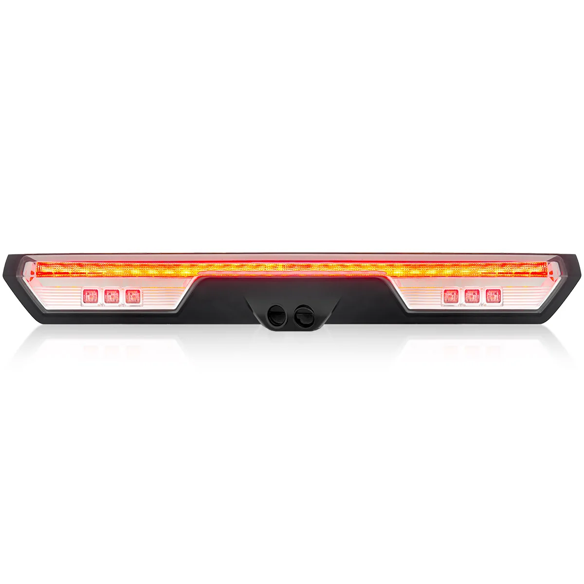 GMC Sierra 1500 19-25 & Chevy Silverado 1500 19-25 (4th GEN) - ULTRA HIGH POWER Red LED 3rd Brake Light w/ ULTRA HIGH POWER CREE XML White LED Cargo Lights (Replaces LED 3rd Brake Light with 2 Cargo Bed Cameras - Clear Lens - Image 4