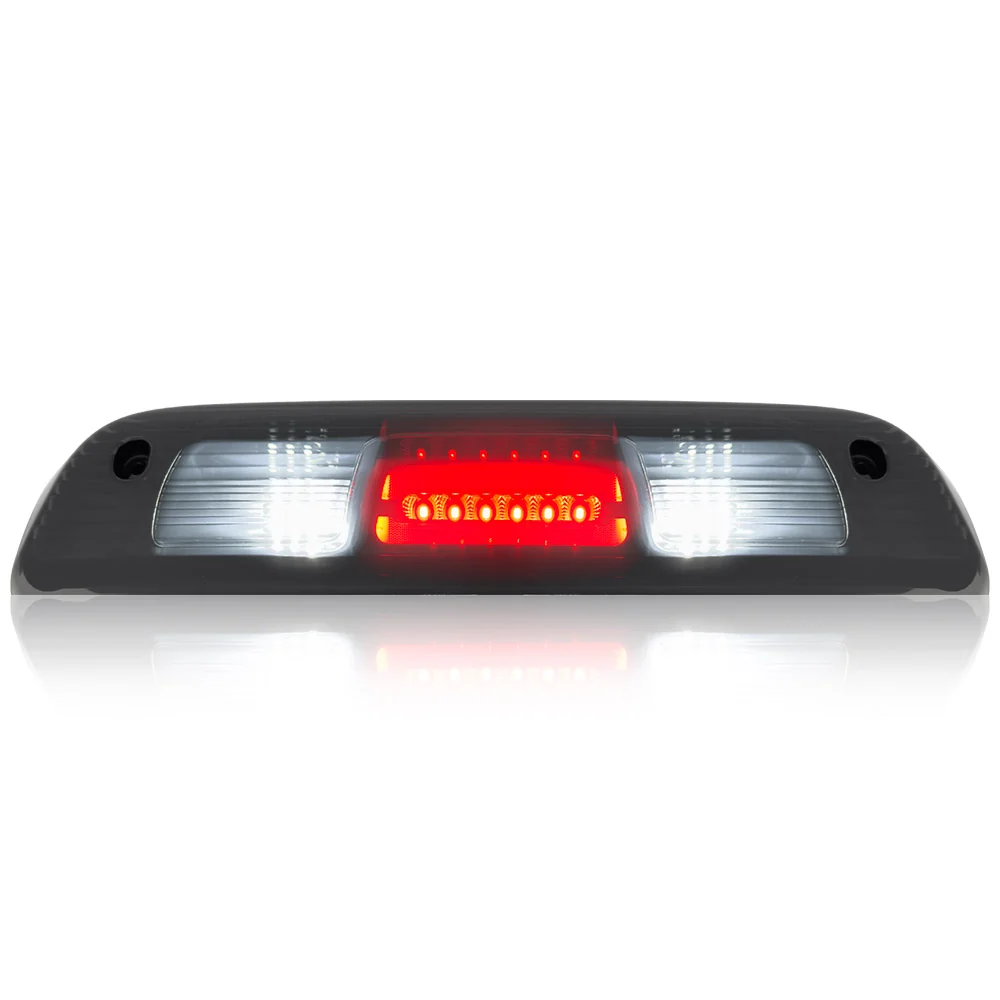 GMC Sierra & Chevy Silverado 3rd GEN 1500 14-18 ULTRA HIGH POWER Red CREE XML Red LED 3rd Brake Light with White LED Cargo Lights with Smoked Lens - Image 2