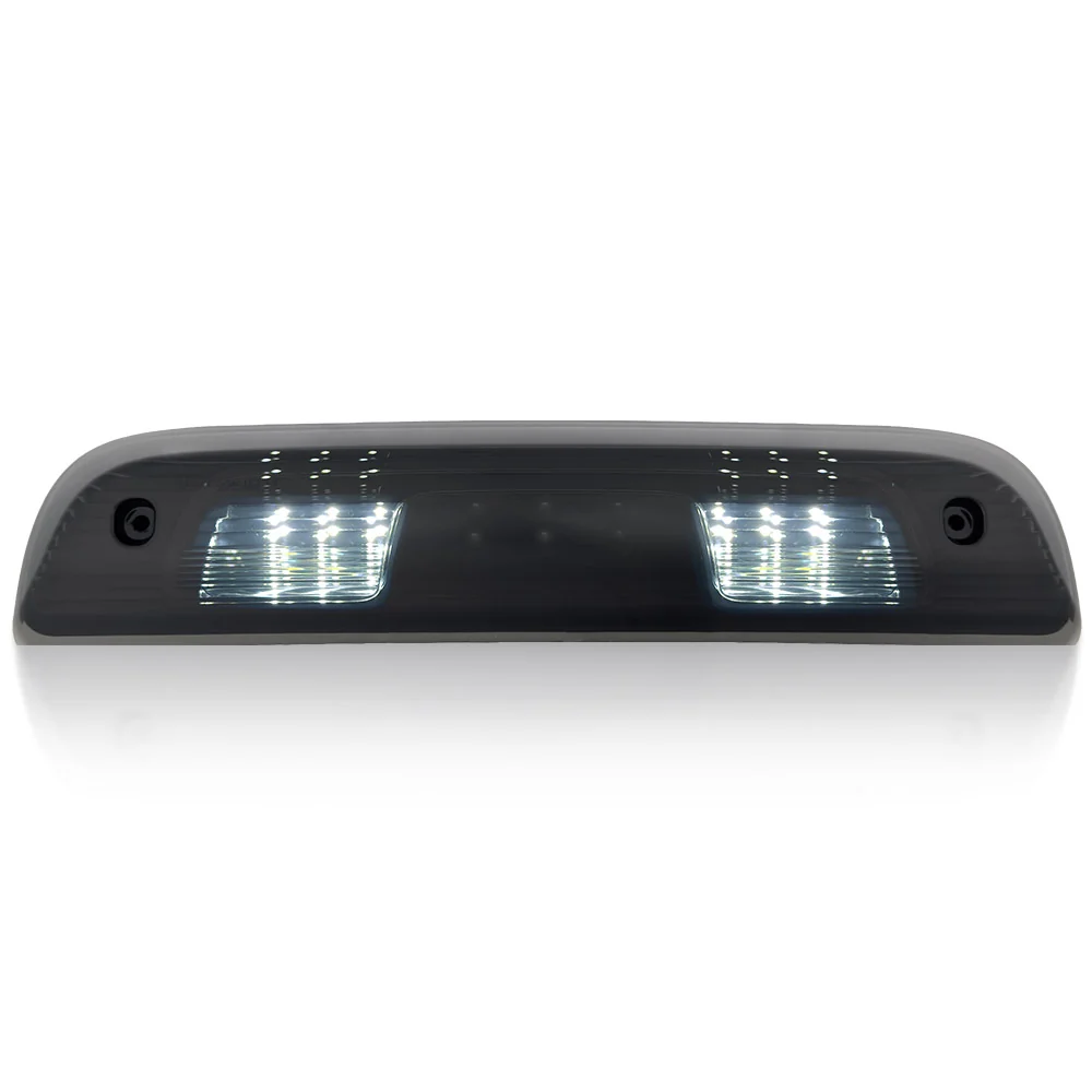 GMC Sierra & Chevy Silverado 3rd GEN 1500 14-18 Ultra High Power SCANNING Red LED 3rd Brake Light w/ High Power CREE XML White LED Cargo Lights - Smoked Lens - Image 3