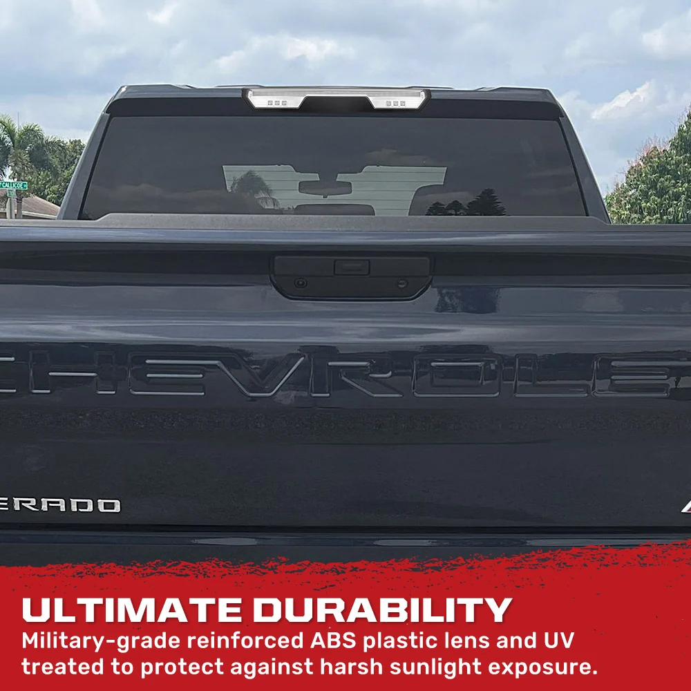 GMC Sierra & Chevy Silverado 1500 (4th GEN) 19-25 LED 3rd Brake Light Kit with Clear Lens - Image 6