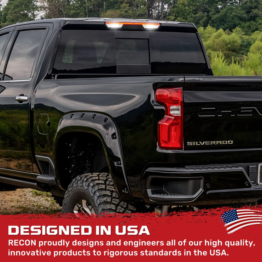 GMC Sierra & Chevy Silverado 2500 & 3500 (4th GEN) 20-25 LED 3rd Brake Light Kit with Clear Lens - Image 8