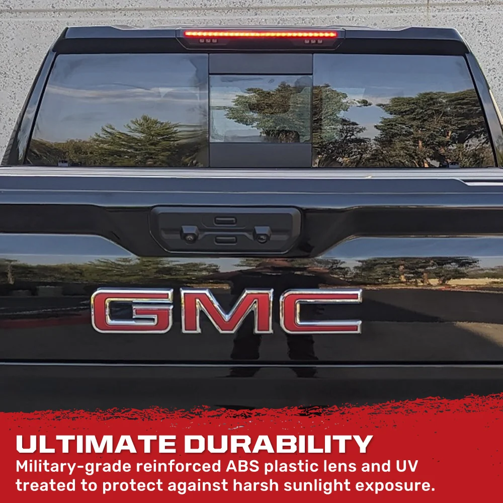 GMC Sierra & Chevy Silverado 1500 19-25 (4th GEN) LED 3rd Brake Light Kit with Smoked Lens - Image 5