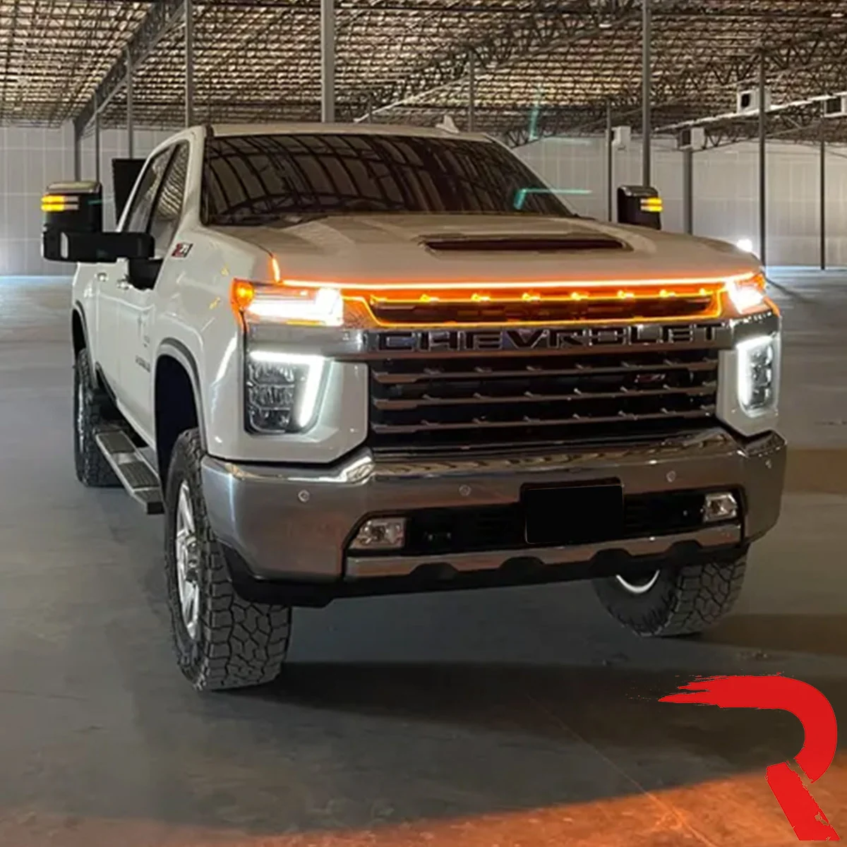 High Power DRL Hood LED Light with Start-up Sequence in White or Amber - Multiple Sizes - Image 12