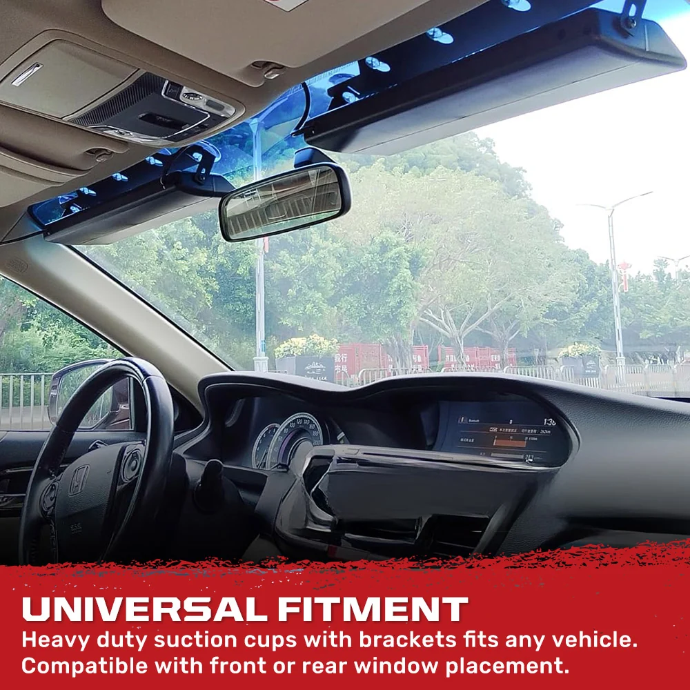 Interior Front Window 2-PC 14" LED Strobe Light Bars Suction Cup Installation A/C Adapter Plug & Play 26 Light Functions - Multiple Colors - Image 16