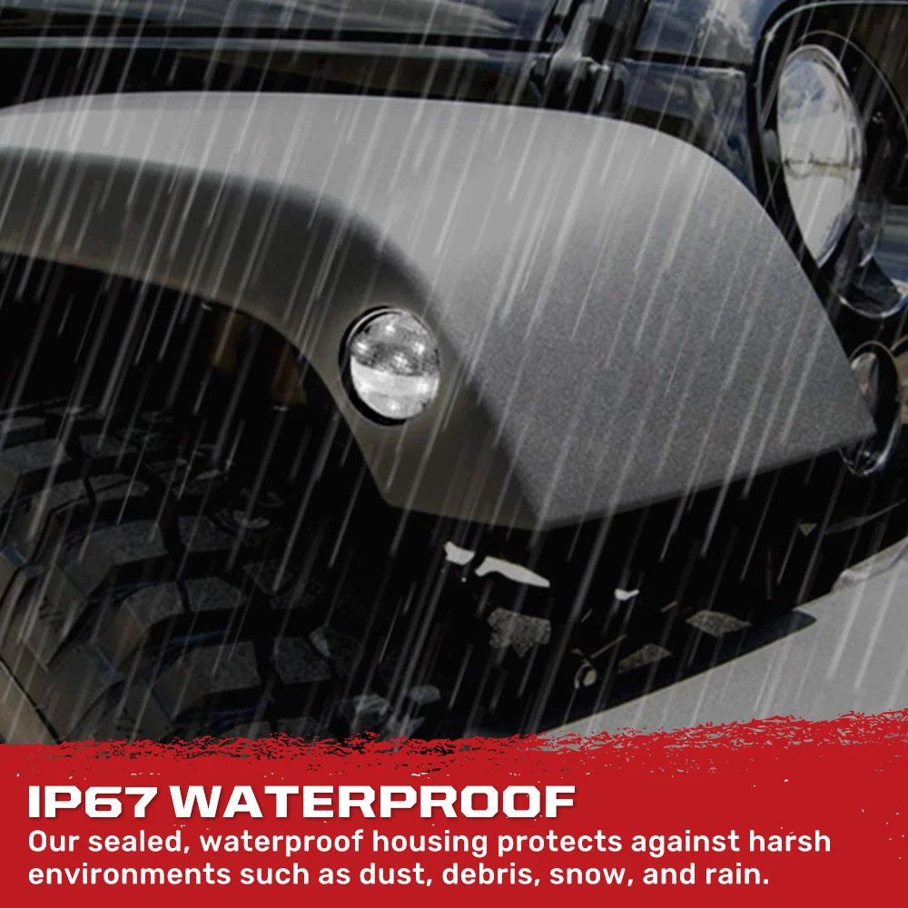Jeep Wrangler JK 07-18 Ultra Bright Front Round LED Fender Lights - Multiple Options - Image 22