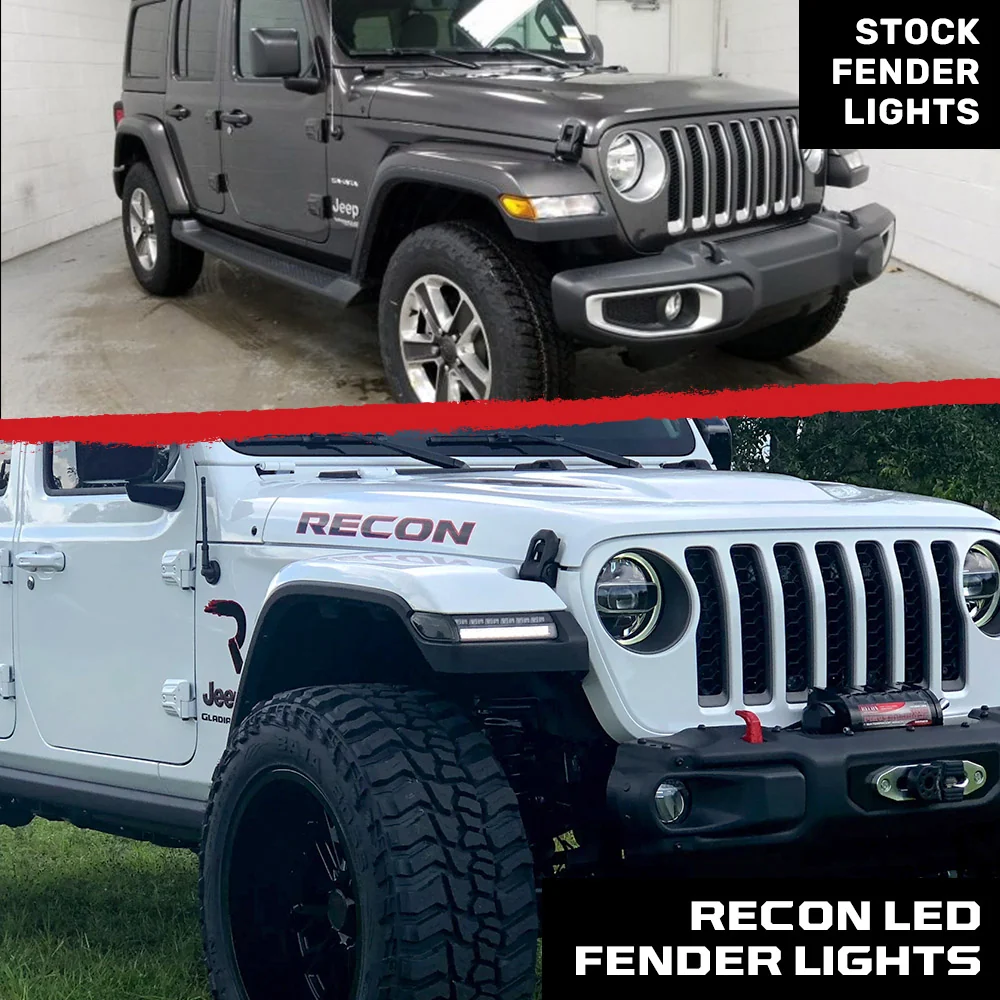 Jeep Wrangler JL & Gladiator 18-25 Front Fender Ultra Bright Side Marker LED Lights - Multiple Options - Image 9