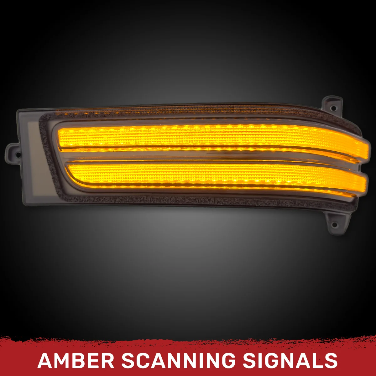 RAM 25-26 1500 Side Mirror Lenses Ultra Bright LED White DRL & Amber Scanning Turn Signals - Multiple Lens - Image 10