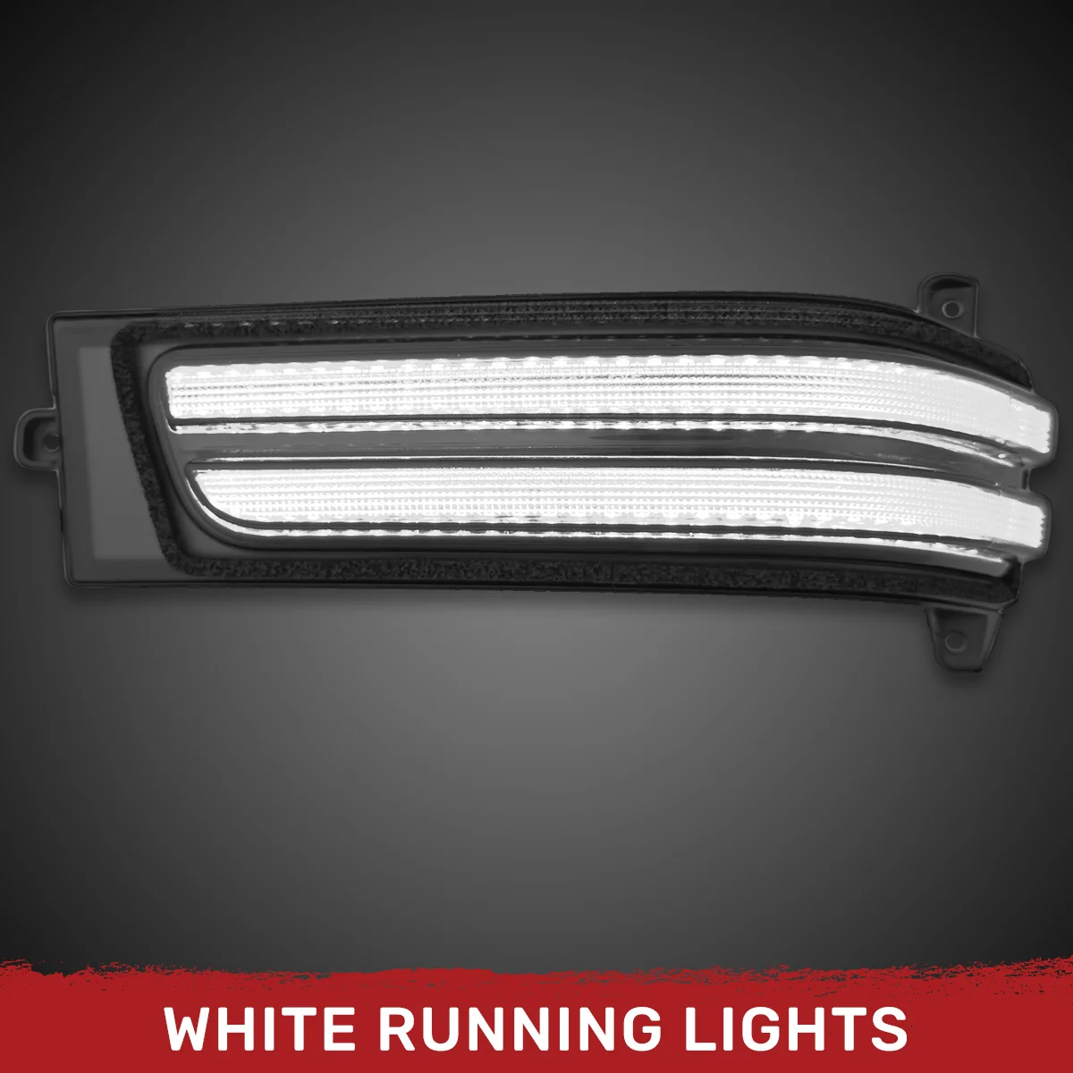 RAM 25-26 1500 Side Mirror Lenses Ultra Bright LED White DRL & Amber Scanning Turn Signals - Multiple Lens - Image 6