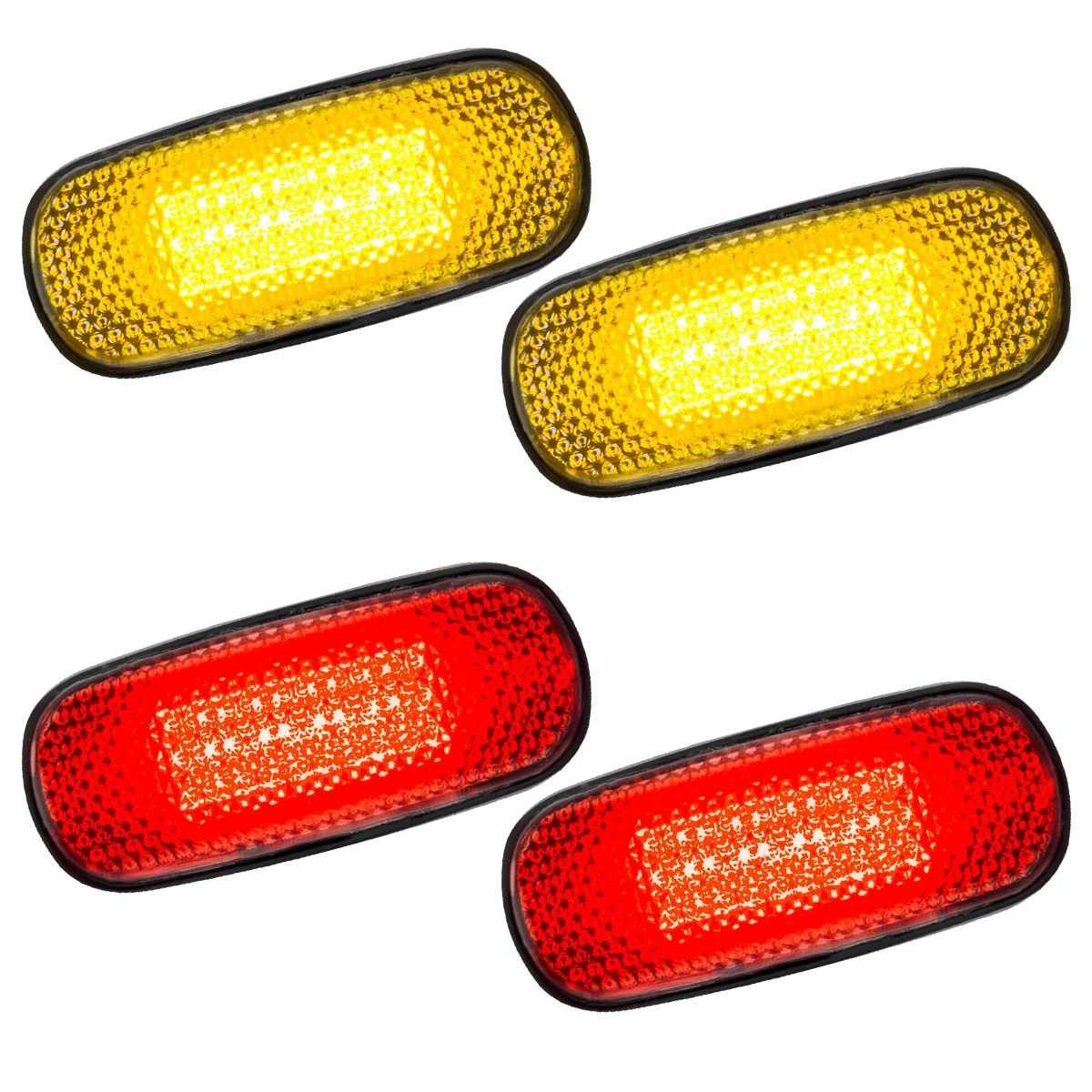Dodge RAM 02-09 Amber & Red Fender LED Lights (4-Piece Set) Smoked or Clear Lens - Image 21