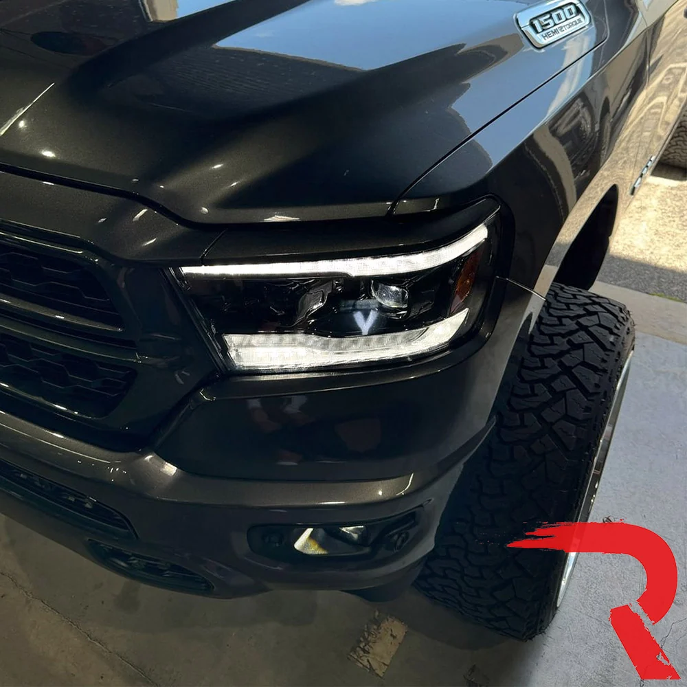 Dodge RAM 1500 19-23 5th Gen - Projector Headlights OLED DRL & Scanning Switchback LED Signals (Replaces Factory/OEM Halogen Only) - Multiple Styles - Image 20