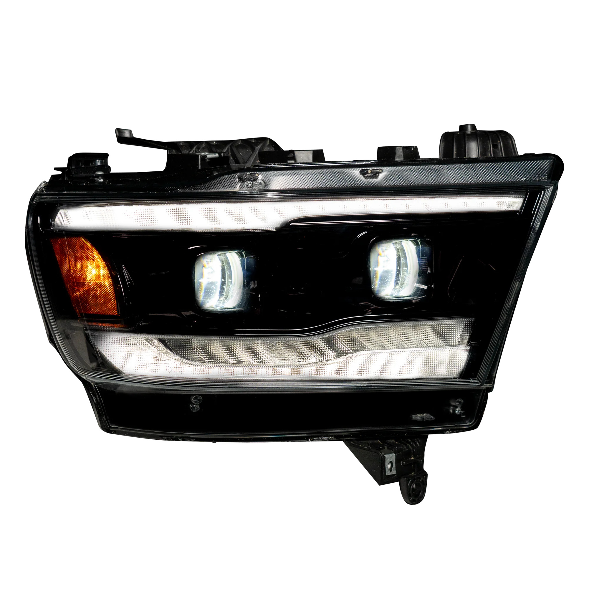 Dodge RAM 1500 19-23 5th Gen - Projector Headlights OLED DRL & Scanning Switchback LED Signals (Replaces Factory/OEM Halogen Only) - Multiple Styles - Image 4