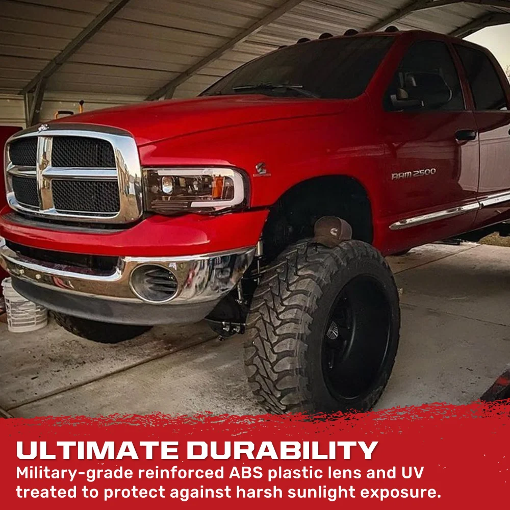 Dodge 02-05 RAM 1500/2500/3500 Projector Headlights OLED Halos & DRL - Multiple Styles - Image 8