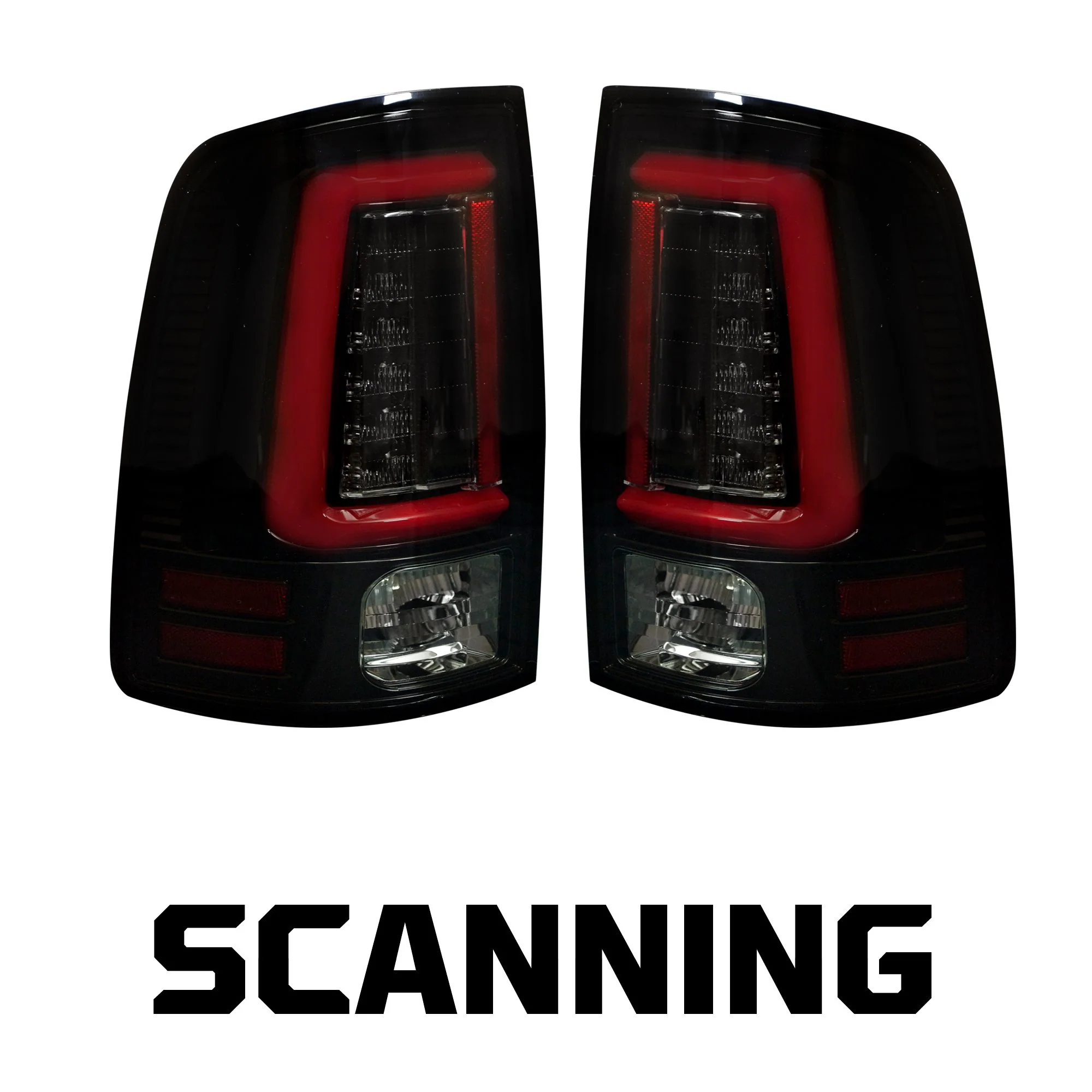 Dodge RAM 1500 Classic Body 2009-2023  Ultra Bright OLED Tail Lights Scanning Turn Signals (Replaces Factory LED Tail Lights) - Smoked Lens - Image 13