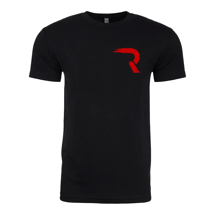 RECON American USA Flag Red, White & Blue with Logo T-Shirt - Black - Image 2