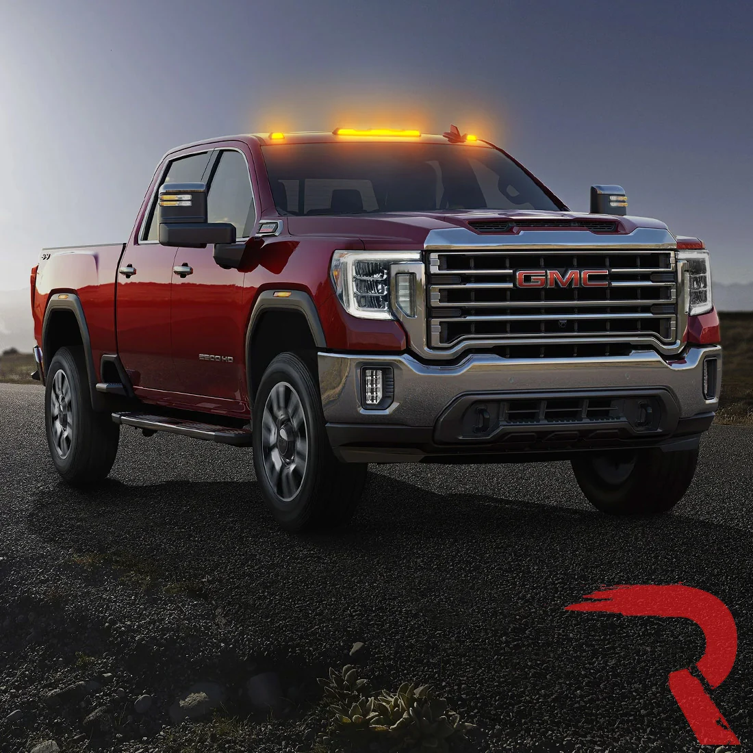 RECON - GMC & Chevy 20-25 (4th Gen) Heavy-Duty 3-Pc Cab Roof Light Set 2-Way Front & Rear Facing Ultra High-Power LED (ATTN: For models that DID NOT come with factory cab roof lights) - Multiple Options - Image 11