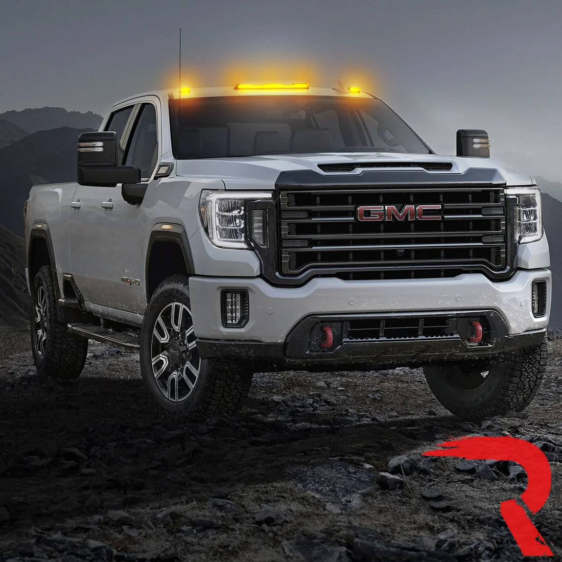 RECON - GMC & Chevy 20-25 (4th Gen) Heavy-Duty 3-Pc Cab Roof Light Set 2-Way Front & Rear Facing Ultra High-Power LED (ATTN: For models that DID NOT come with factory cab roof lights) - Multiple Options - Image 12