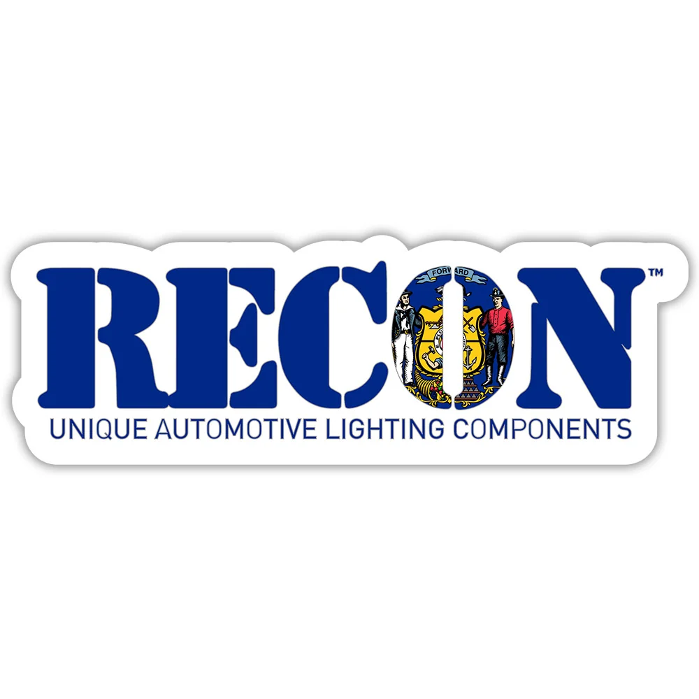 RECON U.S. State Decal Stickers - Choose Your State 7" x 2.75" Glossy Finish - Image 109