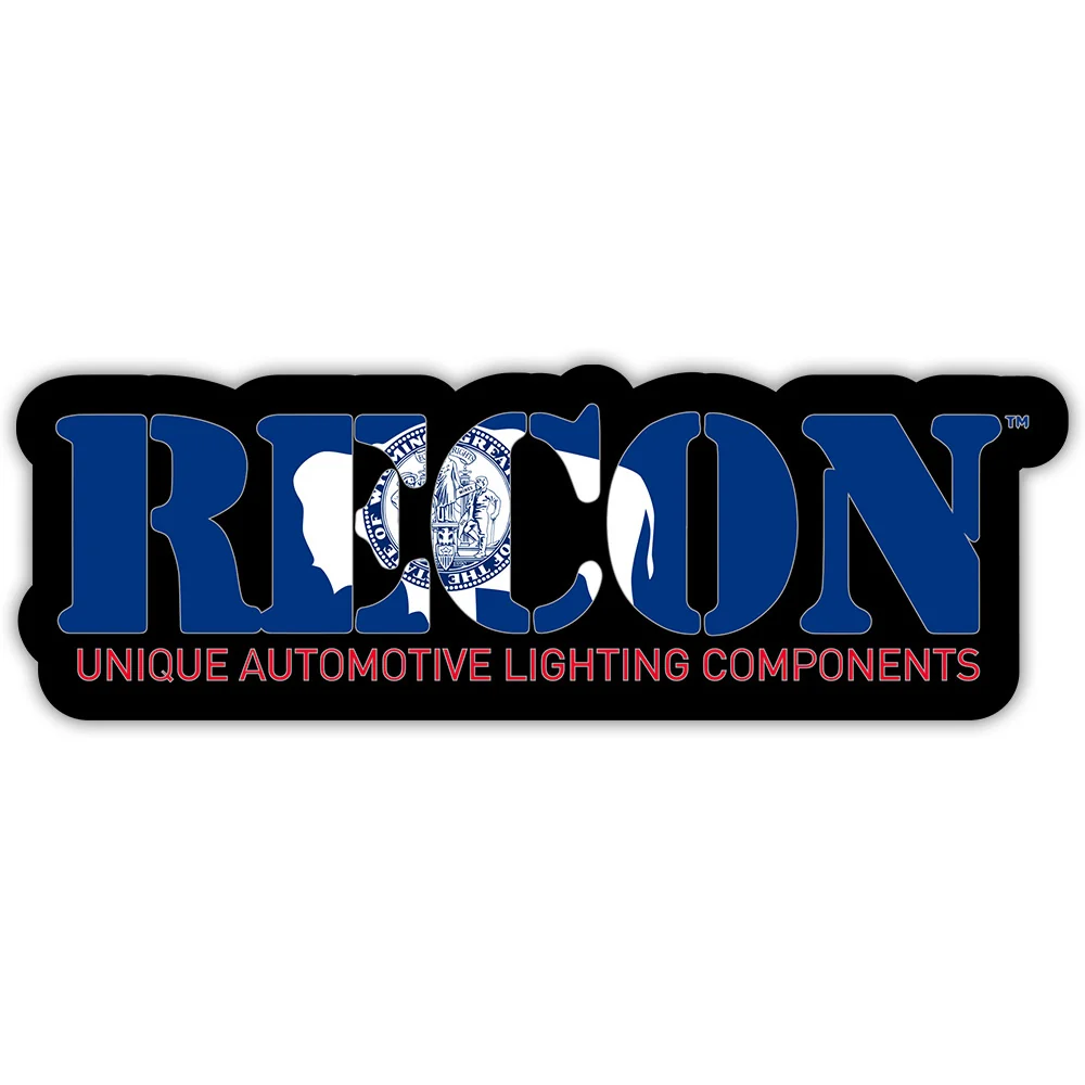 RECON U.S. State Decal Stickers - Choose Your State 7" x 2.75" Glossy Finish - Image 110