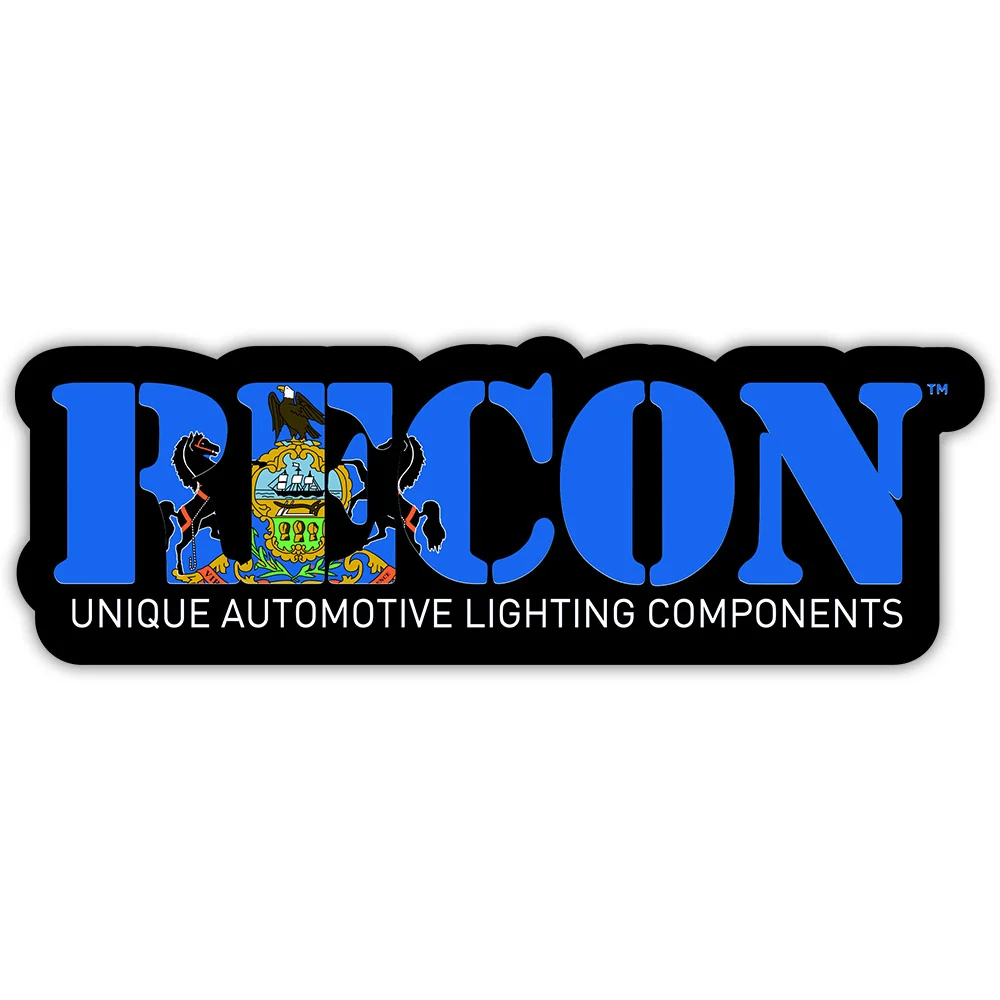 RECON U.S. State Decal Stickers - Choose Your State 7" x 2.75" Glossy Finish - Image 48