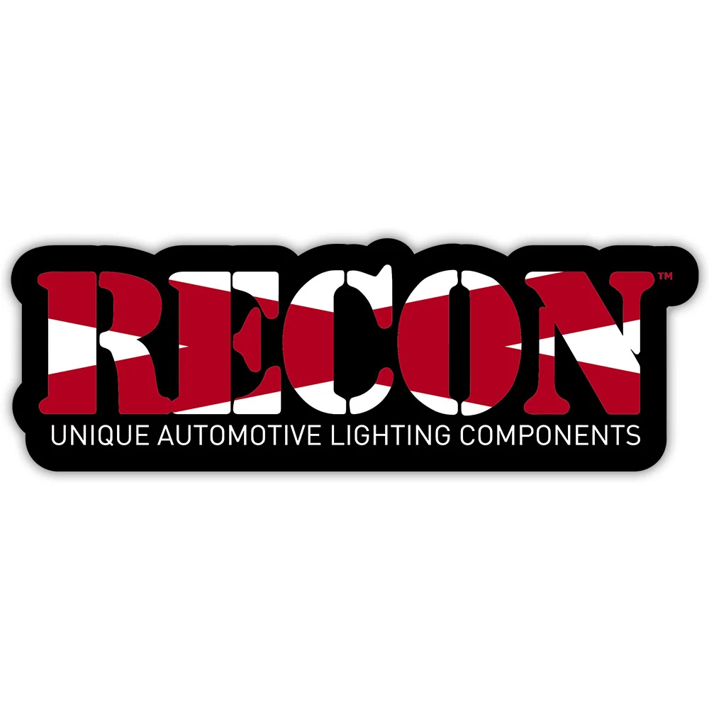 RECON U.S. State Decal Stickers - Choose Your State 7" x 2.75" Glossy Finish - Image 5