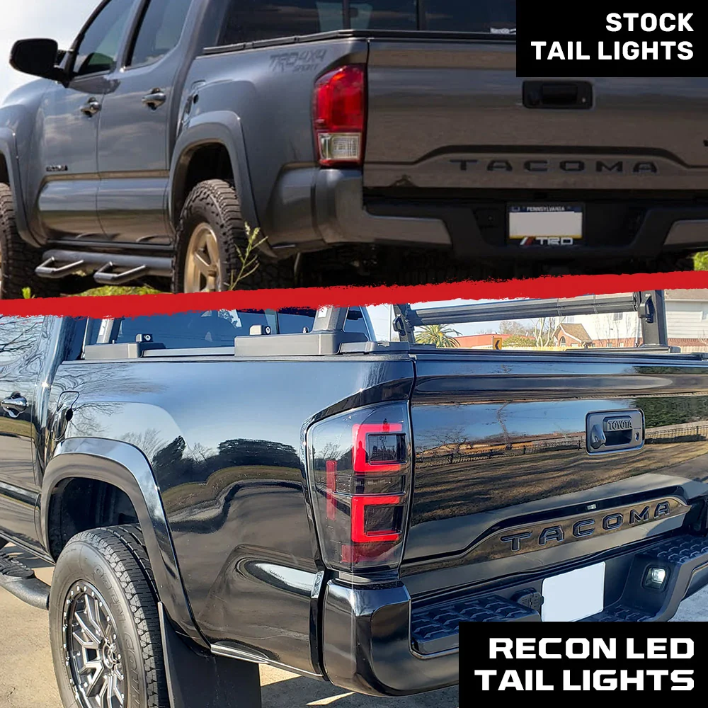 Toyota Tacoma 16-23 (3rd Gen) Ultra Bright OLED Tail Lights - Smoked Lens - Image 6