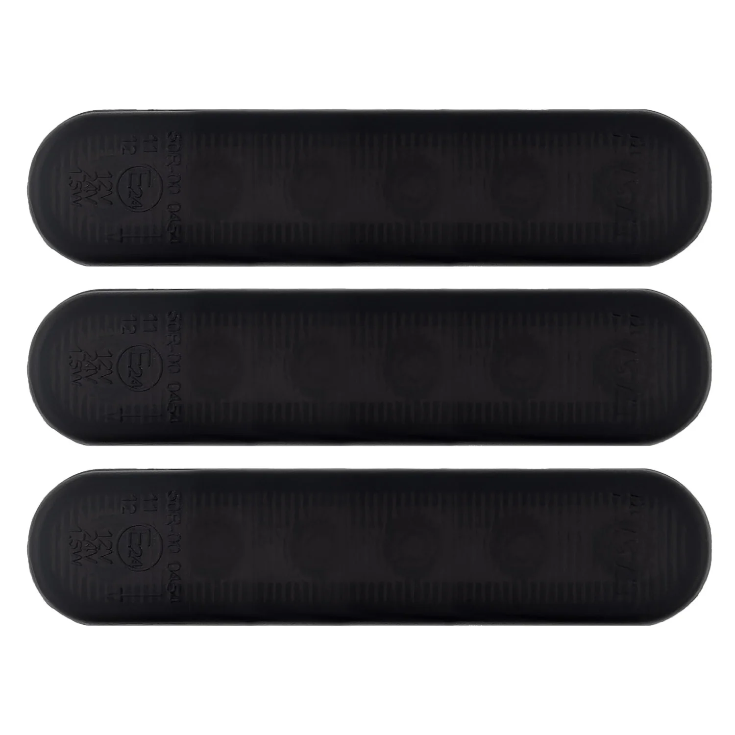 Universal 3-Pc Front Grille High Power Switchable Amber or White LED Running Lights - Smoked Lens - Image 2