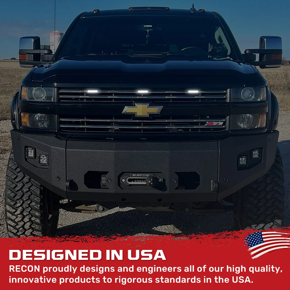 Universal 3-Pc Front Grille High Power Switchable Amber or White LED Running Lights - Smoked Lens - Image 9