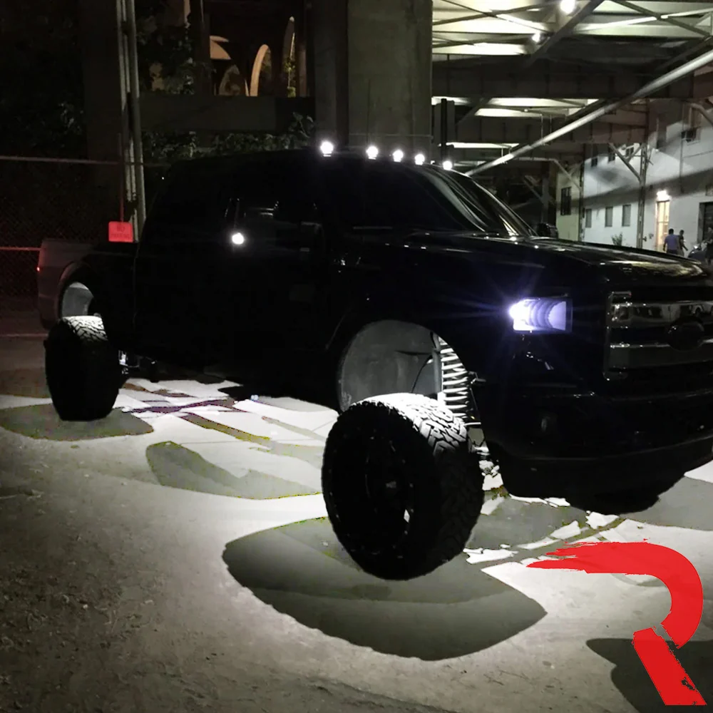 Universal 16-Pc Heavy Duty Aluminum Ultra Bright 6500K LED Underbody Rock Lights - White - Image 10