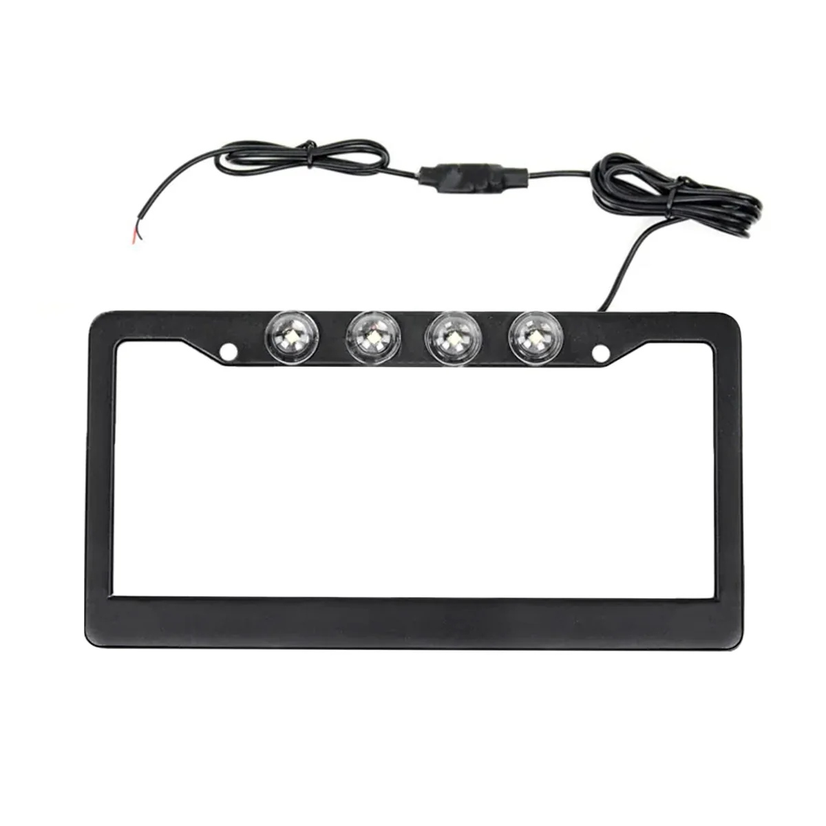 Universal Aluminum Standard U.S License Plate Frame with 4 XML CREE LED Reverse Lights - Multiple Options - Image 11