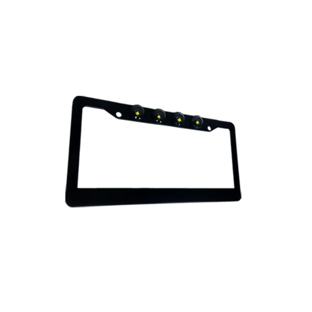 Universal Aluminum Standard U.S License Plate Frame with 4 XML CREE LED Reverse Lights - Multiple Options - Image 3