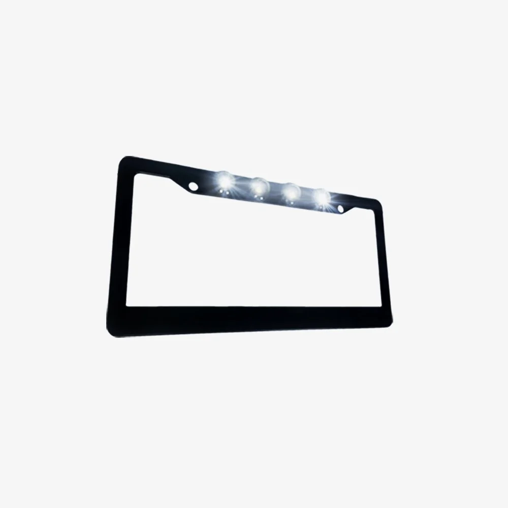 Universal Aluminum Standard U.S License Plate Frame with 4 XML CREE LED Reverse Lights - Multiple Options - Image 4