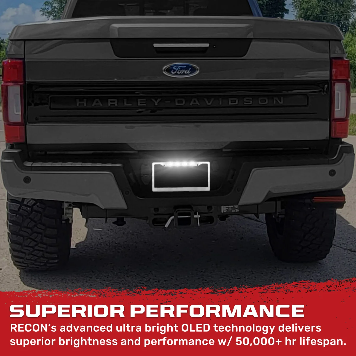 Universal Aluminum Standard U.S License Plate Frame with 4 XML CREE LED Reverse Lights - Multiple Options - Image 6