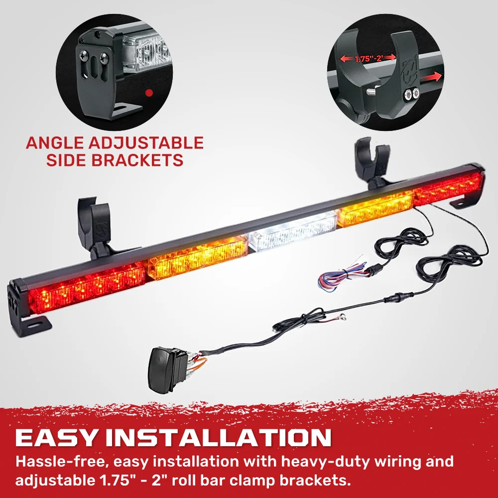 Universal Offroad ATV/UTV 30" LED Rear Chase Light Bar (Strobe/Flashing, Running, Brake, Reverse & Turn Signals) - Image 6