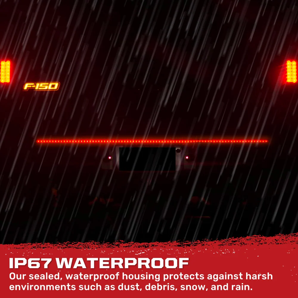 “White Lightning” Tailgate Bar LED Brake Lights Red & LED Reverse Lights White - Multiple Sizes - Image 17